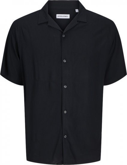 Jack & Jones Jeff Resort Shirt Black - Marškiniai - Marškiniai - 2XL-8XL
