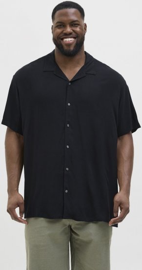 Jack & Jones Jeff Resort Shirt Black - Marškiniai - Marškiniai - 2XL-8XL