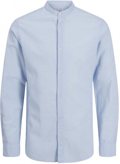 Jack & Jones Breeze Poplin Long Sleeve Shirt Chambray Blue - Marškiniai - Marškiniai - 2XL-8XL