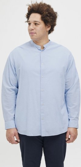 Jack & Jones Breeze Poplin Long Sleeve Shirt Chambray Blue - Marškiniai - Marškiniai - 2XL-8XL