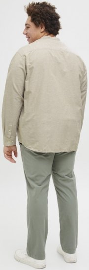 Jack & Jones Breeze Poplin Long Sleeve Shirt Beige - Marškiniai - Marškiniai - 2XL-8XL