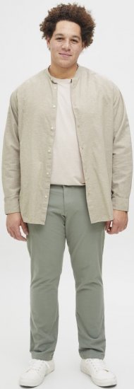 Jack & Jones Breeze Poplin Long Sleeve Shirt Beige - Marškiniai - Marškiniai - 2XL-8XL