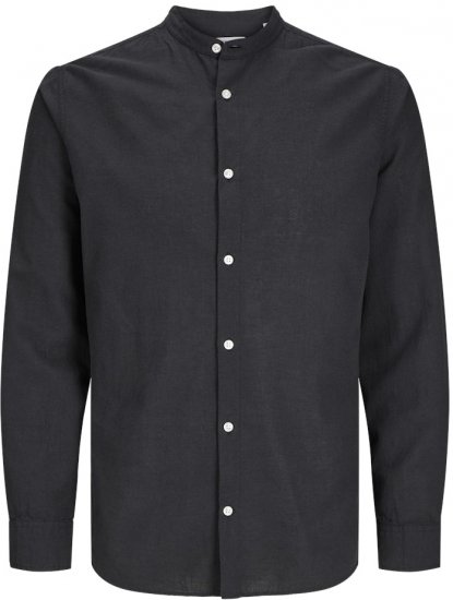 Jack & Jones Breeze Poplin Long Sleeve Shirt Black - Marškiniai - Marškiniai - 2XL-8XL