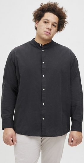 Jack & Jones Breeze Poplin Long Sleeve Shirt Black - Marškiniai - Marškiniai - 2XL-8XL