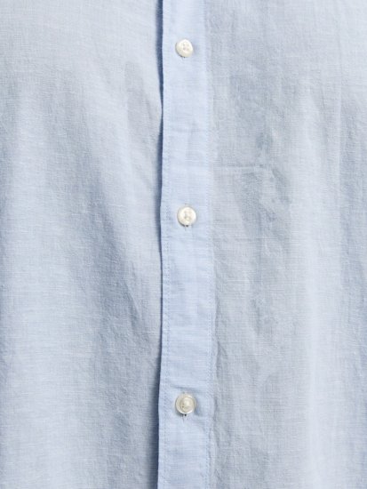 Jack & Jones Breeze Linen Blend Short Sleeve Shirt Chambray Blue - Marškiniai - Marškiniai - 2XL-8XL