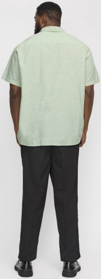 Jack & Jones Breeze Linen Blend Short Sleeve Shirt Iceberg Green - Marškiniai - Marškiniai - 2XL-8XL