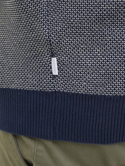 Jack & Jones Ceaston Knit Short Sleeve Sweater Grey/Blue - Megztiniai ir džemperiai - Megztiniai ir Džemperiai - 2XL-14XL
