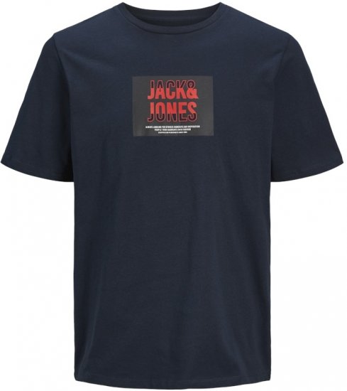 Jack & Jones Hudson Crew Neck T-Shirt Navy - Marškinėliai - Marškinėliai - 2XL-14XL