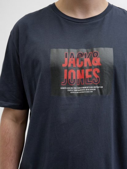 Jack & Jones Hudson Crew Neck T-Shirt Navy - Marškinėliai - Marškinėliai - 2XL-14XL