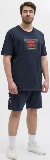 Jack & Jones Hudson Crew Neck T-Shirt Navy - Marškinėliai - Marškinėliai - 2XL-14XL