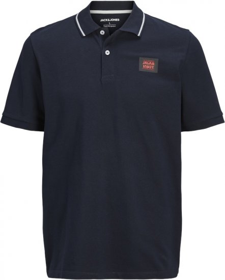 Jack & Jones Hudson Short Sleeve Polo Dark Navy - Polo marškinėliai - Polo marškinėliai - 2XL-8XL