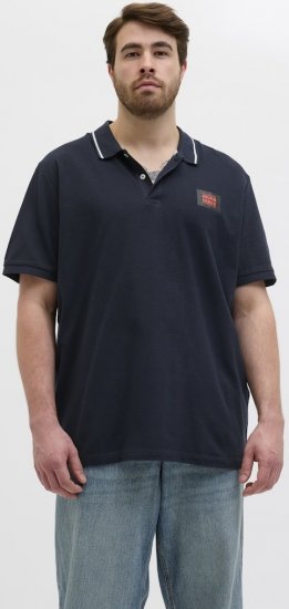 Jack & Jones Hudson Short Sleeve Polo Dark Navy - Polo marškinėliai - Polo marškinėliai - 2XL-8XL
