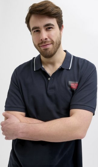 Jack & Jones Hudson Short Sleeve Polo Dark Navy - Polo marškinėliai - Polo marškinėliai - 2XL-8XL