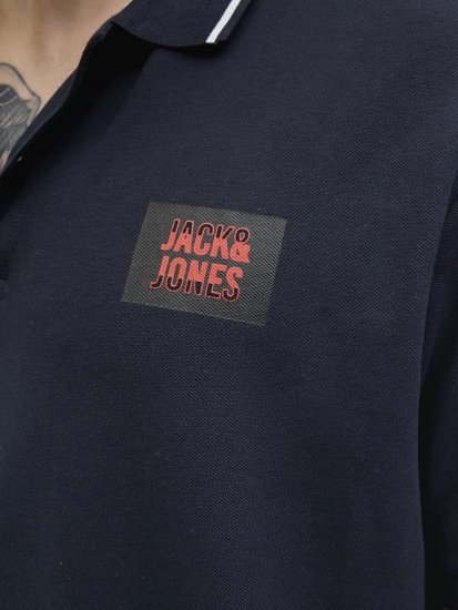 Jack & Jones Hudson Short Sleeve Polo Dark Navy - Polo marškinėliai - Polo marškinėliai - 2XL-8XL