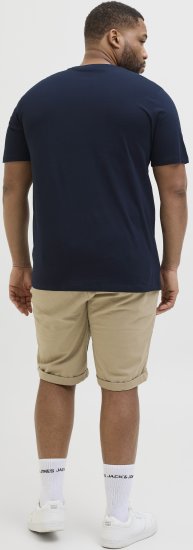 Jack & Jones Hawaii Shape Crew Neck T-Shirt Navy - Marškinėliai - Marškinėliai - 2XL-14XL