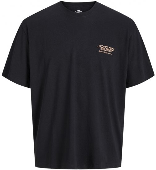 Jack & Jones Botaniq Crew Neck T-Shirt Black - Marškinėliai - Marškinėliai - 2XL-14XL