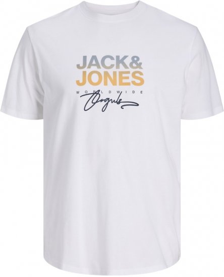 Jack & Jones Canggu Original Crew Neck T-Shirt Bright White - Marškinėliai - Marškinėliai - 2XL-14XL