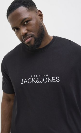 Jack & Jones Lavance Crew Neck T-Shirt Black Beauty - Marškinėliai - Marškinėliai - 2XL-14XL