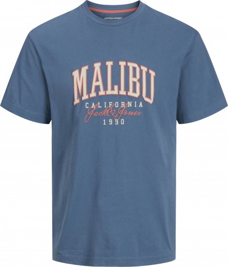 Jack & Jones Detroit Crew Neck T-Shirt Blue - Marškinėliai - Marškinėliai - 2XL-14XL