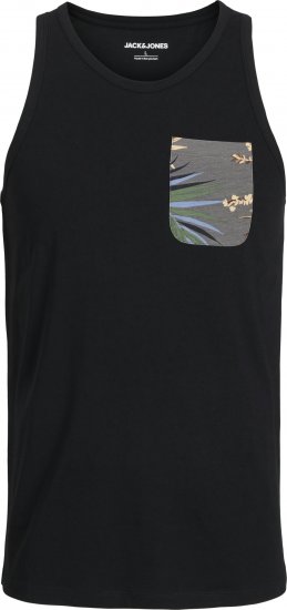 Jack & Jones Hawaii Printed Pocket Tanktop Black - Marškinėliai - Marškinėliai - 2XL-14XL