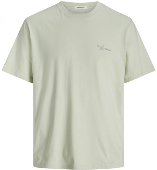Jack & Jones Almeria Back Print T-Shirt Light Green - Marškinėliai - Marškinėliai - 2XL-14XL