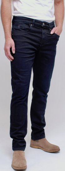 Kam Jeans Jacob Knitted Denim Reg Fit Jeans Blue-Black - Džinsai ir kelnės - Džinsai ir Kelnės - W40-W70