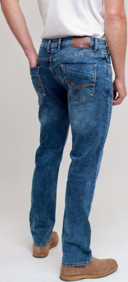 Kam Jeans Jacob Knitted Denim Reg Fit Jeans Light Wash Blue - Džinsai ir kelnės - Džinsai ir Kelnės - W40-W70
