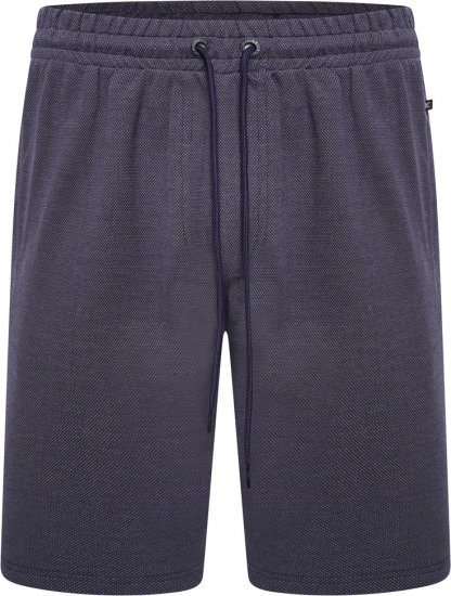 Kam Jeans 3317 Textured Interlock Shorts Indigo - Laisvalaikio kelnės ir šortai - Laisvalaikio Kelnės ir Šortai - 2XL-12XL