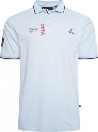 Kam Jeans 5512 1985 Racing Team Polo Blue - Polo marškinėliai - Polo marškinėliai - 2XL-8XL