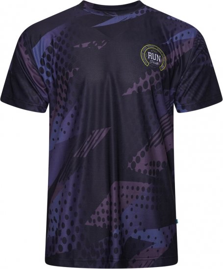 Kam Jeans AP010 Active Performance Printed Mesh T-Shirt Black - Marškinėliai - Marškinėliai - 2XL-14XL