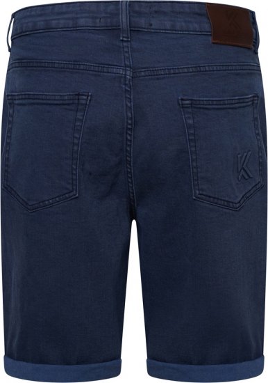 Kam Jeans Onana Embossed Wash Denim Shorts Smokey Blue - Šortai - Šortai - W40-W60