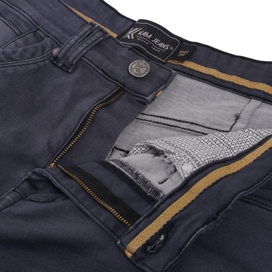 Kam Jeans Pepe Knitted Denim Shorts Charcoal - Šortai - Šortai - W40-W60