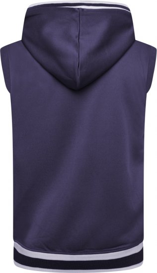 Kam Jeans TS005 Retro Tracky Set (Shorts/Sleeveless Hoodie) Navy - Treningai - "Didelių dydžių sportiniai kostiumai vyrams "