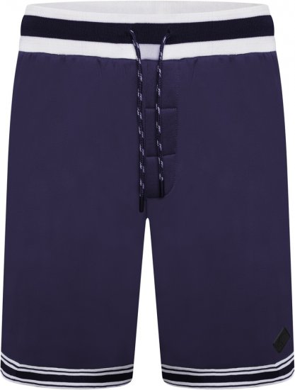 Kam Jeans TS005 Retro Tracky Set (Shorts/Sleeveless Hoodie) Navy - Treningai - "Didelių dydžių sportiniai kostiumai vyrams "