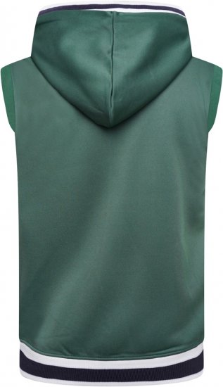 Kam Jeans TS005 Retro Tracky Set (Shorts/Sleeveless Hoodie) Racing Green - Treningai - "Didelių dydžių sportiniai kostiumai vyrams "