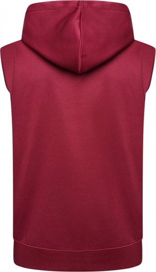 Kam Jeans TS006 Retro Pannelled Tracky Set (Shorts/Sleeveless Hoodie) Red - Treningai - "Didelių dydžių sportiniai kostiumai vyrams "