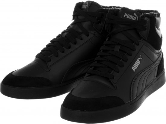 Puma Shuffle Mid Fur Shoes Black - Vyriški batai 40-52 - 