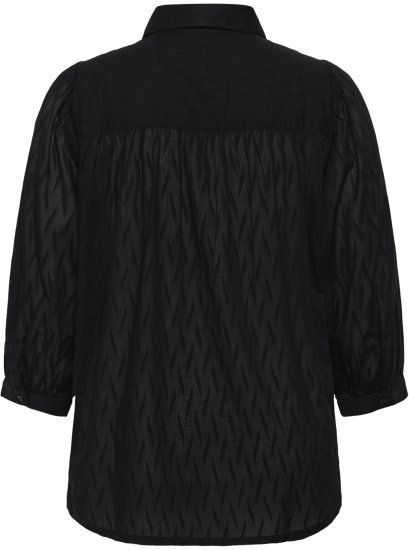 Kaffe Curve Gabby Marškiniai su trumpintomis rankovėmis Juoda - Laisvi marškinėliai - 