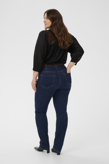 Kaffe Curve Gabby Marškiniai su trumpintomis rankovėmis Juoda - Laisvi marškinėliai - 