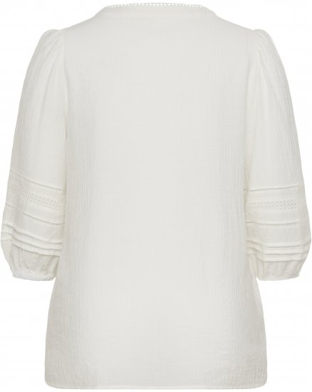 Kaffe Curve Liwa Shirt Chalk - Laisvi marškinėliai - 