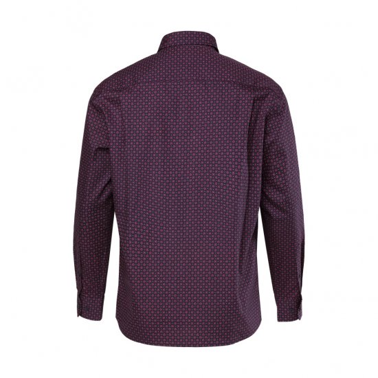 Boston Park Shirt Long Sleeve Navy Blue - Marškiniai - Marškiniai - 2XL-8XL