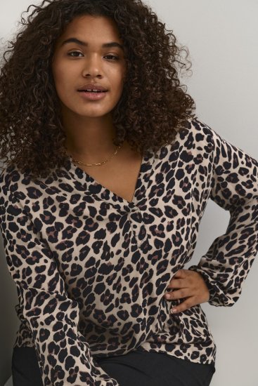 Kaffe Curve Mirta Tilly Palaidinė Leopardo Raštas - Palaidinės ir tunikos - 