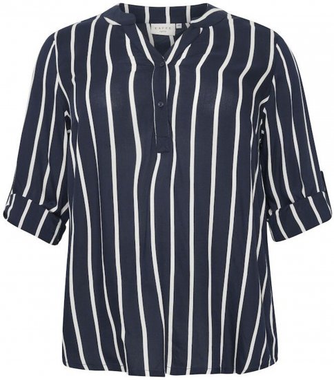 Kaffe Curve Sida Palaidinė Midnight/Kreida Dryžuota - Palaidinės ir tunikos - 