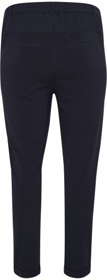 Kaffe Curve Jia Kelnės su diržu Vidurnakčio jūrinė mėlyna - Džinsai & Kelnės Didelėse Dydžiuose – Plus Size - 