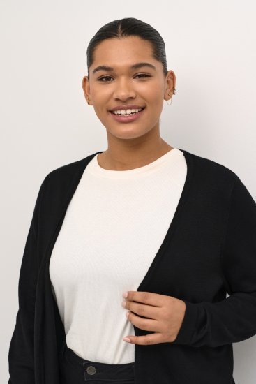 Kaffe Curve Farsia Kardiganas Gili juoda - Megztiniai ir džemperiai - 