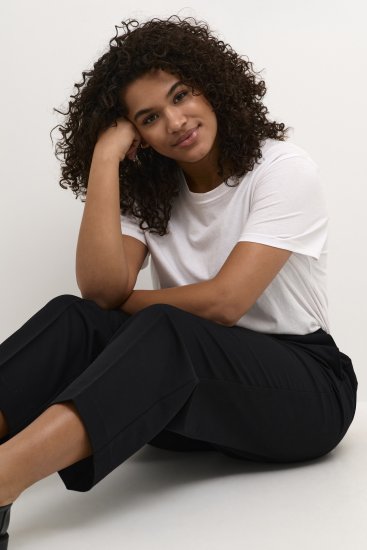 Kaffe Curve Sakira Trumpintos kelnės Gili juoda - Džinsai & Kelnės Didelėse Dydžiuose – Plus Size - 