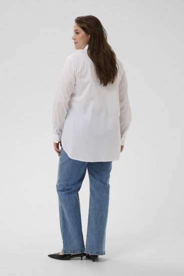 Kaffe Curve Laina Shirt Optical White - Laisvi marškinėliai - 