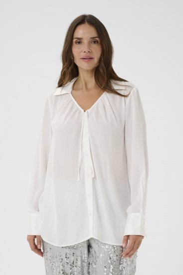 Kaffe Curve Gina Shirt White - Laisvi marškinėliai - 