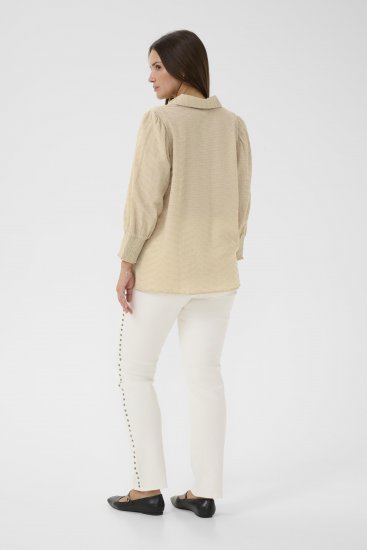 Kaffe Curve Penelopia Shirt Feather Grey - Laisvi marškinėliai - 