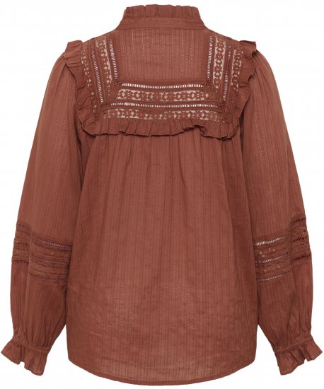 Kaffe Curve Jessa Shirt Henna Brown - Palaidinės ir tunikos - 